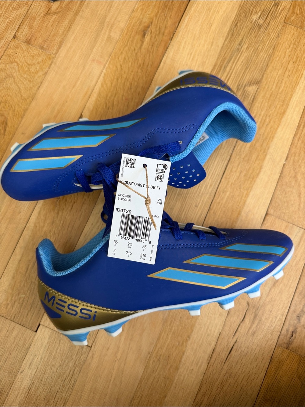 NWT adidas X Crazyfast Club FxG J Messi Kids Cleats
